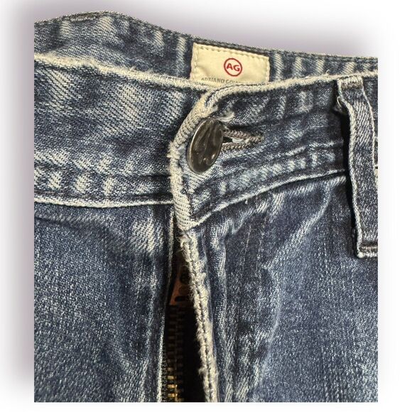 Adriano Goldschmied jeans mens protege 34 Blue Denim Button Factory Distress‎ - Picture 4 of 9